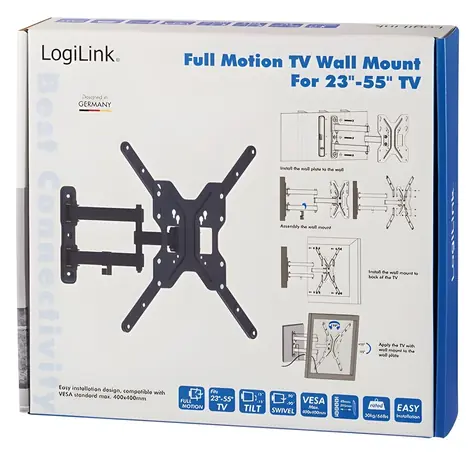 LogiLink BP0016 černá / Držák TV / VESA / 23