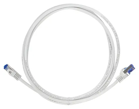 LogiLink patch kabel šedý / Síťový kabel / Cat6A / S/FTP / 10 m / RJ-45