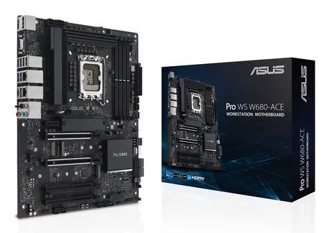 ASUS PRO WS W680-ACE / Základní deska / W680 / LGA 1700 / 4x DDR5 / 2x 2.5GLAN / ATX