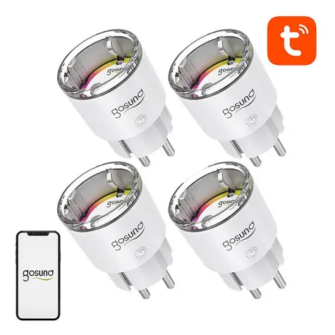 Gosund EP2 (4-pack) / Chytrá zásuvka / WiFi / 10A / Tuya