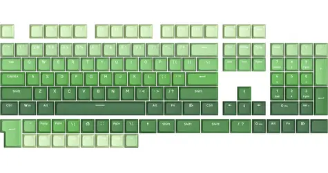 Redragon A140 Ombre Green zelená / kryty kláves / 104 ks / US