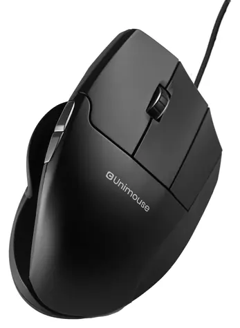 Contour UniMouse černá matná / Ergonomická myš / USB / pro praváky