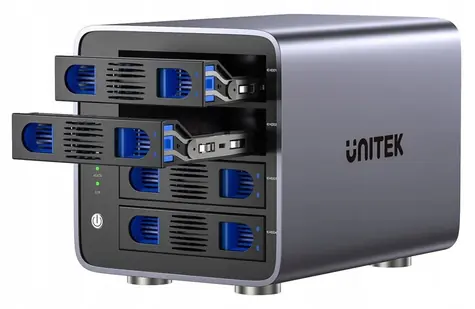 Unitek RAID box pro 4 disky / Externí box pro HDD / RAID 0/1/5/10, JBOD