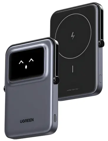 Ugreen Uno PB571 černá / Powerbanka / 5000mAh / 20W / TFT displej