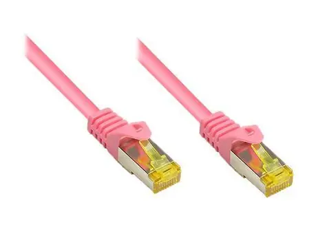Good Connections Cat.7 S/FTP magenta / Patch kabel / RJ-45 / 600 MHz / 1,5 m / 10 Gigabit Ethernet