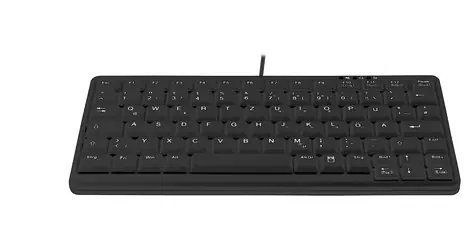 Contour Active Key Industry 4.0 Mini černá / Klávesnice / layout DE / IP68 / nůžkové spínače / kabel USB