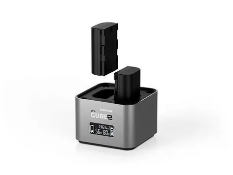 Hähnel ProCube2 Canon šedá / Nabíječka / LCD displej / AA adaptér