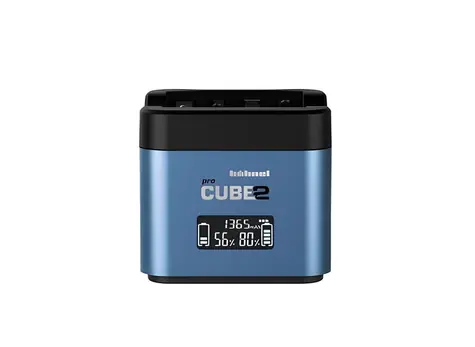 Hähnel proCUBE2 Panasonic / Duální nabíječka / LCD displej / AC + autonabíječka