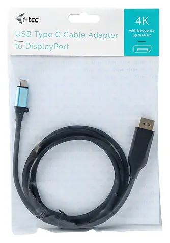 i-tec USB-C - DisplayPort adaptér 200 cm / Redukce / 4K 60Hz
