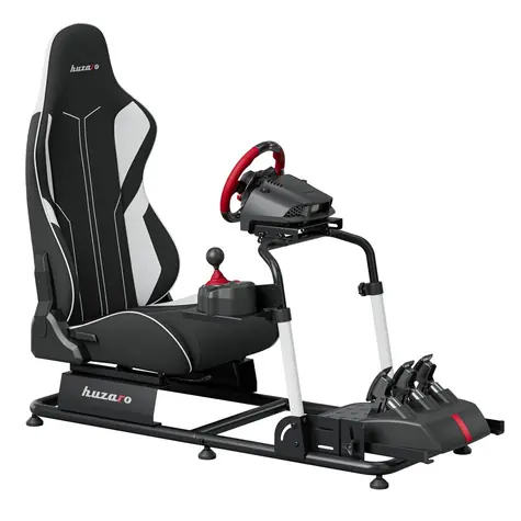Huzaro Speed 5.5 černá / Sim racingový kokpit / nastavitelný volant / sklon 45-90° / nosnost 100 kg