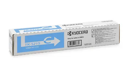 Kyocera TK-5215C Toner modrá / pro TASKalfa 406ci / výtěžnost až 15.000 stran