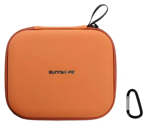 Sunnylife B977 oranžová / Pouzdro pro DJI RC / PU kůže / RC 1, RC 2, RC-N3, RC-N2, RC-N1