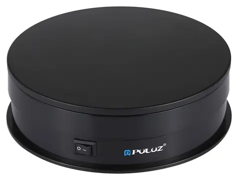 Puluz PU3048B / Otočný stojan na focení / 360° / Micro USB / průměr 15 cm / nosnost 15 kg