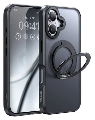 Mcdodo PC-4931 černá / Pouzdro / MagSafe / Stojánek / iPhone 16 Plus