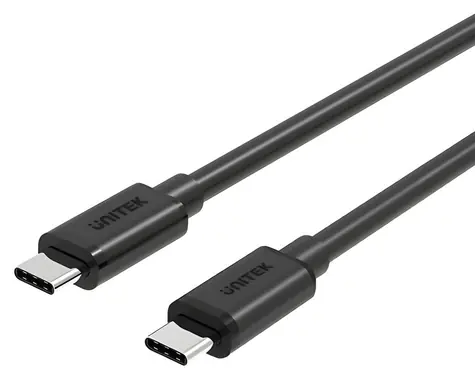 Unitek Kabel USB-C - USB-C černá / Kabel / USB-C (M) - USB-C (M) / 1 m
