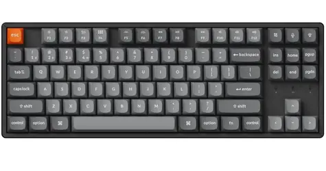 Keychron K10 Max šedo-černá / Klávesnice / Mechanická / Super Banana switch / Bezdrátová