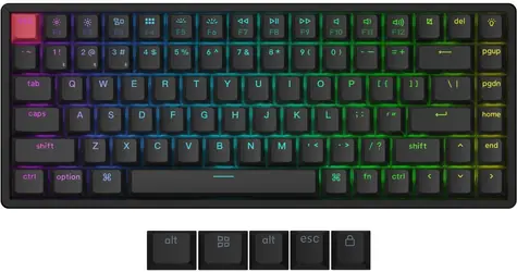 Keychron K2 v3 černá / Klávesnice / 84 kláves / Mechanická / Super Banana switch / Bezdrátová