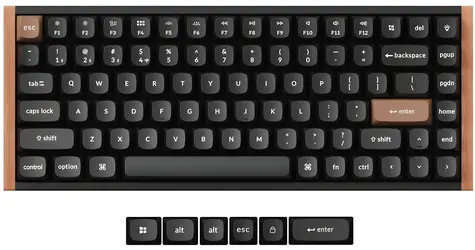 Keychron K2H Nebula / Klávesnice / Hall Effect / Gateron Double-Rail Magnetic / Bezdrátová
