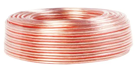 LogiLink reproduktorový kabel průhledný / Kabel / 50 m / 2x 0,75 mm2 / nestíněný