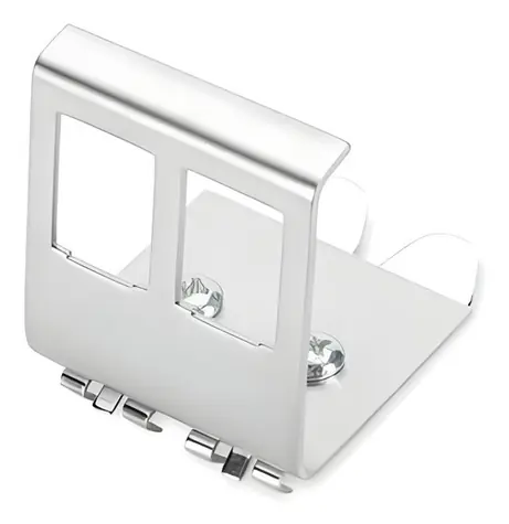 Digitus adaptér na DIN lištu pro 2x Keystone modul / Adaptér / Kovový / 2 porty