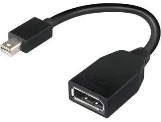 Lenovo 4X90L13971 / Redukce / Mini DisplayPort (M) - DisplayPort (F) / Černá