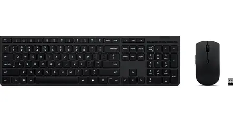 Lenovo Professional Wireless Rechargeable Combo černá / Bezdrátový set klávesnice a myši / CZ/SK / Bluetooth / 4000 DPI
