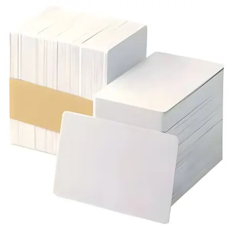 ZEBRA plastové karty 500 ks / PVC / bílá / nižší tloušťka