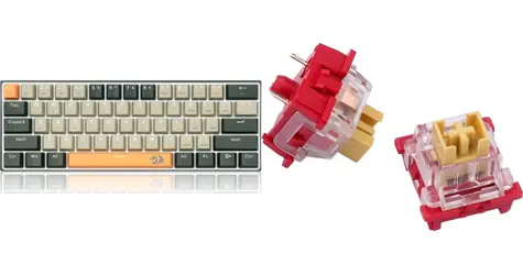 Redragon K606 Lakshmi hnědá s klávesami A113 F Bullet / Herní klávesnice / mechanická / Outemu Red / USB / US