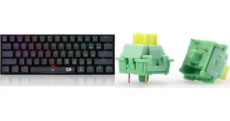 Redragon K630 DragonBorn černá / Herní klávesnice / mechanická / Outemu Red / RGB / USB / US / krytky A113 QT