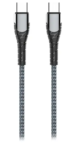 Colorway šedá / Datový kabel / USB-C - USB-C / 65W (3A) / 2 m
