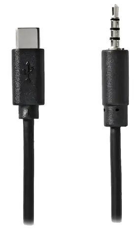 Nedis USB-C - Jack 3.5 mm černá / Audio adaptér / 1 m