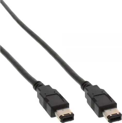 InLine FireWire 6-pin (M) - FireWire 6-pin (M) 5 m černá / Kabel / 6 pin - 6 pin