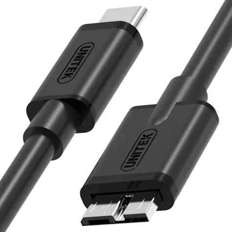 Unitek Y-C475BK černá / Kabel USB / USB-C (M) - Micro-USB B (M) / 1 m