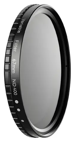 Apexel APL-67VND400 / Nastavitelný ND filtr / ND2-400 / 67 mm / Cold-shoe úchyt