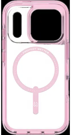 ZAGG Santa Cruz Snap pro Apple iPhone 17 Pro růžová/průhledná / Kryt na mobil / MagSafe / D3O / Ochrana proti pádu