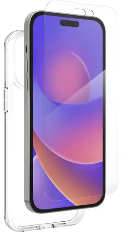 ZAGG Defence Bundle iPhone 14 Pro Max průhledná / Ochranný set / Zadní kryt a tvrzené sklo