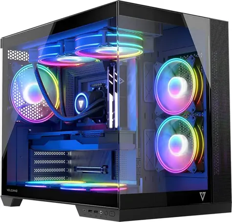 Modecom Volcano Panorama Apex ARGB 7F šedá / Počítačová skříň / ARGB podsvícení