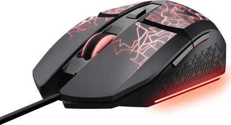 Trust GXT113 Felox černá / Herní myš / optická / 6400 DPI / 6 tlačítek / USB-A