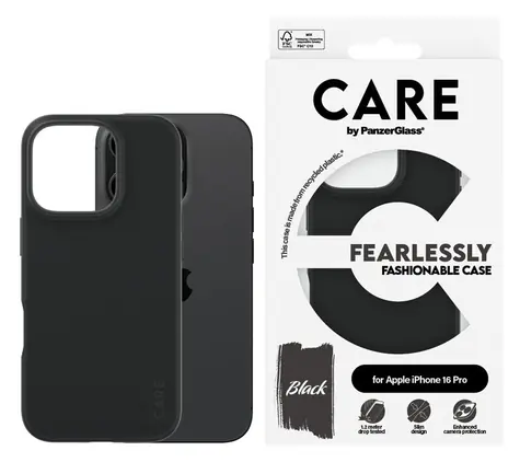 PanzerGlass CARE Fashion Apple iPhone 16 Pro černá / Kryt / TPU