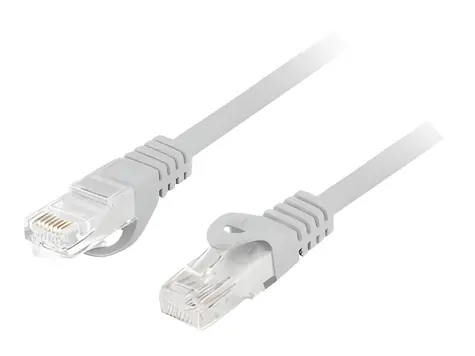 Lanberg patch kabel Cat6 šedá / Patch kabel / UTP / LSZH / 1 m