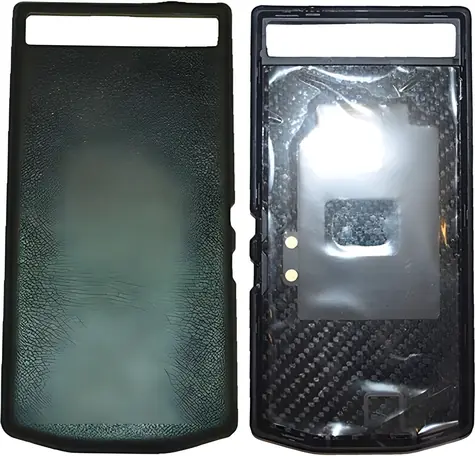 BlackBerry Porsche Design P9982 Nappa Black / Zadní kryt baterie / pravá kůže