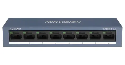 Hikvision DS-3E0108-O / Switch / 8x 10/100 Mbps / bez PoE