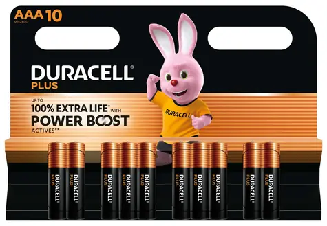 Duracell Plus Boost MN2400 / Baterie / AAA / alkalické / 1,5 V / 10 ks