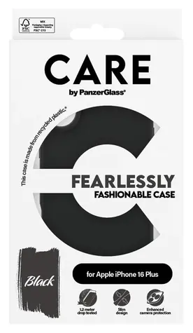 PanzerGlass CARE Fashion Apple iPhone 16 Plus černá / Kryt / TPU