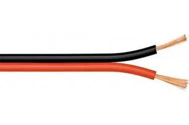 Goobay reproduktorový kabel červený/černý CU 50 m / Kabel / Měděné vodiče