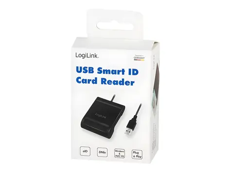 LogiLink CR0047 černá / Čtečka čipových karet / USB 2.0