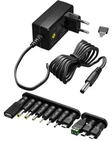 Goobay 64570 / Napájecí adaptér / 3-12V / max. 27W / 2,25A / černá