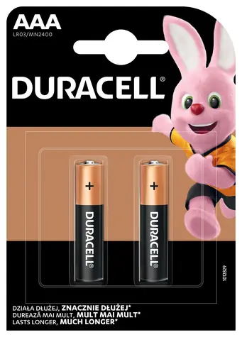 Duracell Basic MN2400 / AAA / 1,5 V Alkalické / 2 ks blistr