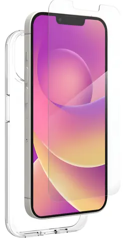 ZAGG Defence Bundle iPhone 14 průhledná / Ochranný set / Zadní kryt a tvrzené sklo