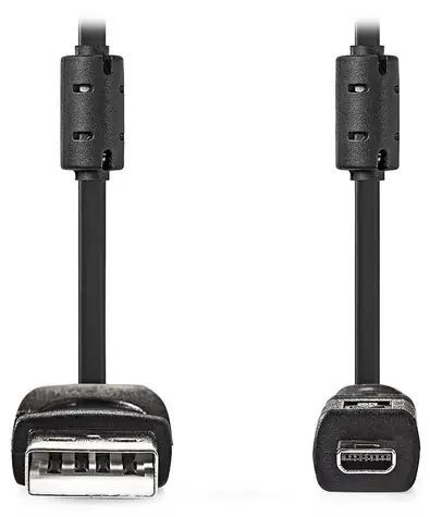 Nedis USB-A - UC-E6 8-pin černá / Kabel / USB 2.0 / pro fotoaparát / 2 m